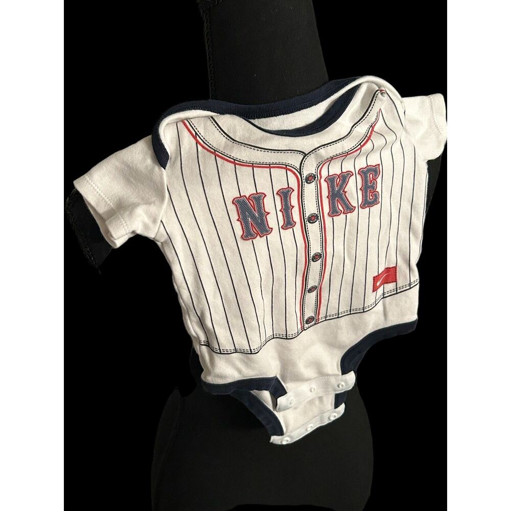 Nike Unisex Short‎ Sleeve Bodysuit -Baseball theme-0-3 months